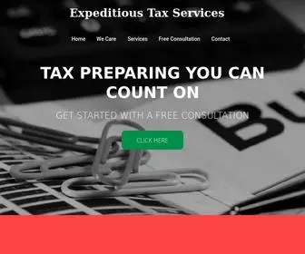 Expeditioustaxservices.com(Expeditious Tax Services) Screenshot