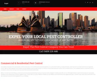 Expel.com.au(Sydney Pest Control & Bird Control Sydney) Screenshot