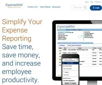Expensewire.com(Expense Report) Screenshot
