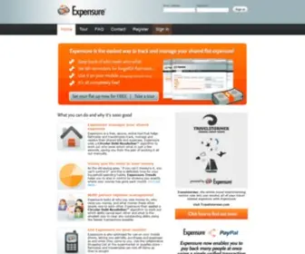 Expensure.com(Shared expense management) Screenshot