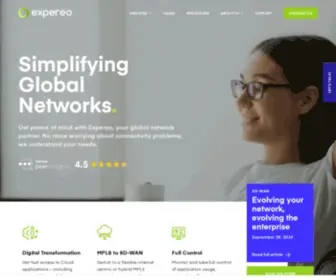 Expereo.com(SD-WAN and Cloud Acceleration Service Provider) Screenshot