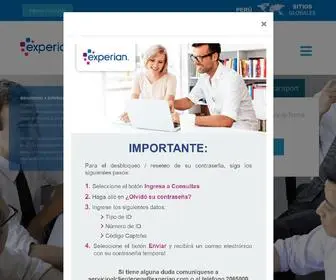 Experian.com.pe(Perú) Screenshot