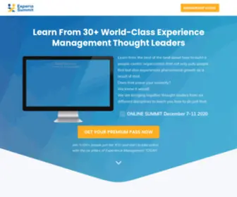 Experiasummit.com(The Future of Experience Management) Screenshot