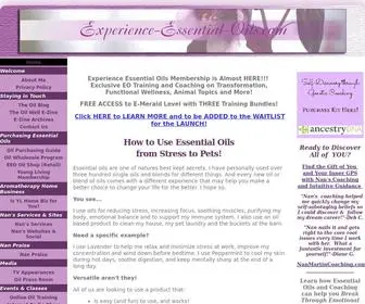 Experience-Essential-Oils.com(Essential Oils) Screenshot
