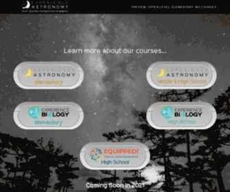 Experienceastronomy.com(Journey Homeschool Academy) Screenshot