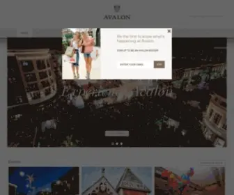 Experienceavalon.com(Experience Avalon Shops) Screenshot