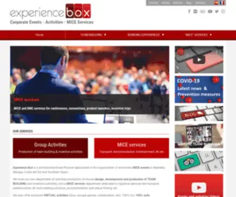Experienceboxspain.com(Group & holiday activity Marbella) Screenshot
