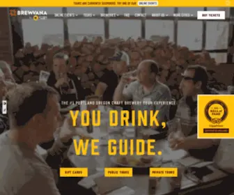 ExperiencebrewVana.com(Brewvana by City Brew Tours) Screenshot