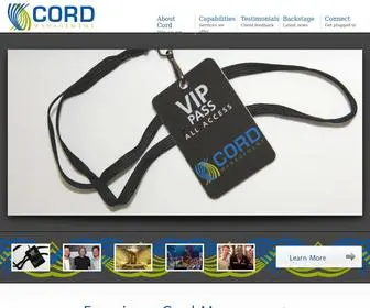 Experiencecord.com(Cord Management) Screenshot