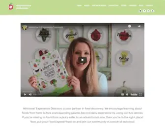 Experiencedeliciousnow.com(Kid Food Explorers) Screenshot