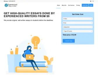 Experiencedessaywriters.com(Experienced Essay Writers) Screenshot