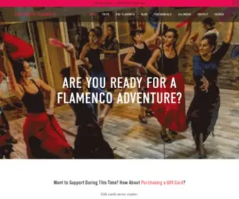 Experienceflamenco.com(Flamenco dance in portland and trips to spain) Screenshot