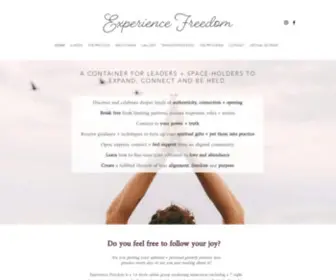 Experiencefreedom.co(Experience Freedom) Screenshot