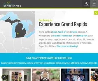 Experiencegr.com(Grand Rapids Hotels) Screenshot