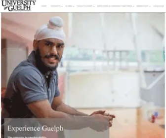 Experienceguelph.ca(University of guelph) Screenshot