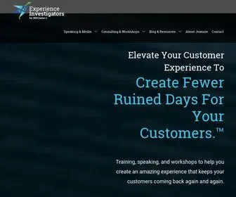 Experienceinvestigators.com(CX Consulting) Screenshot