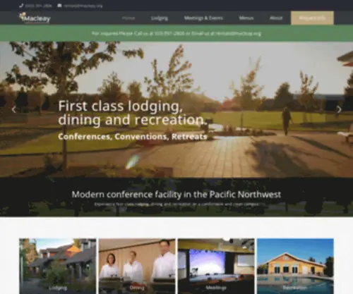 Experiencemacleay.org(Macleay Conference & Retreat Center) Screenshot