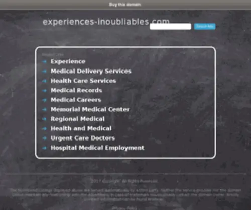 Experiences-Inoubliables.com(Expériences) Screenshot