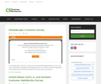 Experiencesurveys.com(Customer Survey) Screenshot