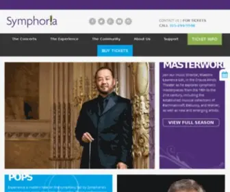 Experiencesymphoria.org(Symphoria) Screenshot