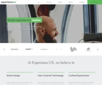 Experienceux.co.uk(Human centred UX solutions for people centred businesses) Screenshot