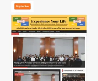 Experienceyourlife.ca(Experience Your Life) Screenshot