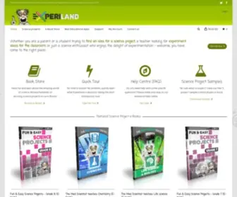 Experiland.com(Science projects & Science experiments for kids grades 1 to 8) Screenshot