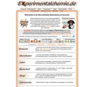 Experimentalchemie.de(Chemische Versuche) Screenshot