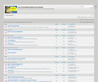 Experimentierkasten-Board.de(Übersicht) Screenshot