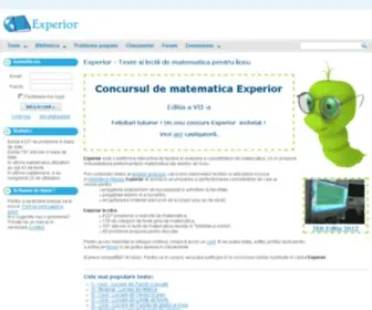 Experior.ro(Teste de matematica) Screenshot