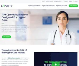 Experityhealth.com(Urgent Care EMR Software) Screenshot