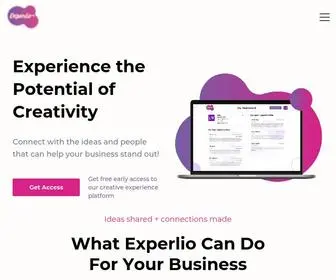 Experlio.com(Creative Career Platform) Screenshot