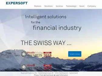 Expersoft.com(Intelligent solutions for the financial industry) Screenshot