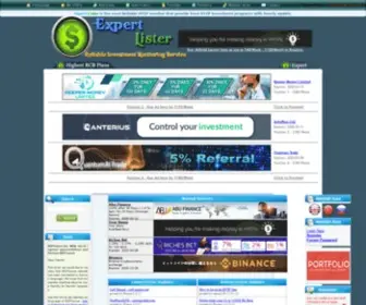 Expert-Lister.com(HYIP Monitor and HYIP rating System) Screenshot