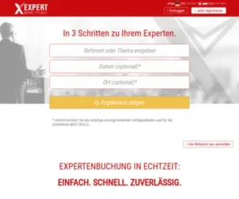 Expert-Marketplace.de(Das Buchungsportal für Ihren Experten) Screenshot