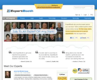 Expertbooth.com(Best Place To Find Expert Advice Online) Screenshot