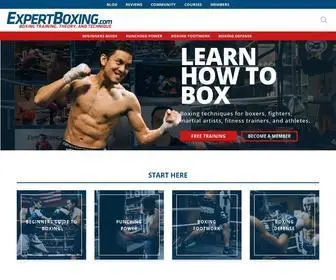Expertboxing.com(How to Box) Screenshot
