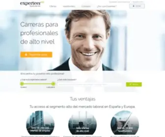 Experteer.es(Ofertas de empleo para profesionales de alto nivel) Screenshot