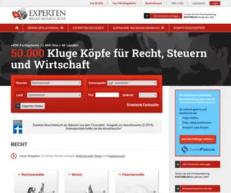 Experten-Branchenbuch.de(Kluge Köpfe für Recht) Screenshot