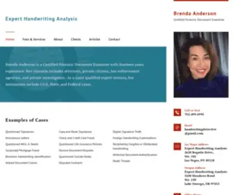 Experthandwritinganalysis.com(Expert Handwriting Analysis and Independent Document Examiner) Screenshot