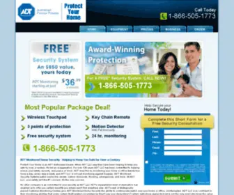 Experthomesecurity.com(ADT®) Screenshot