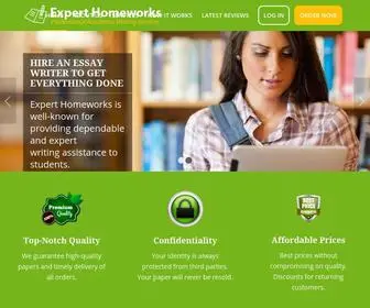 Experthomeworks.com(Expert Homeworks) Screenshot