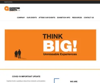 Expertiseevents.com.au(Experience Shows) Screenshot