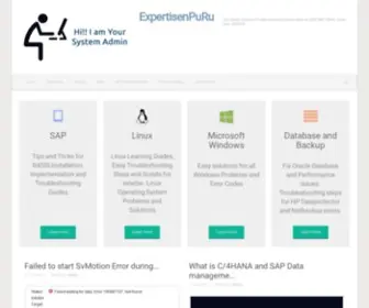 Expertisenpuru.com(Linux,Windows,Unix,HP-UX,Data Protector,Symentec NetBackup,ESXI,Backup Software,Network,Cisco) Screenshot