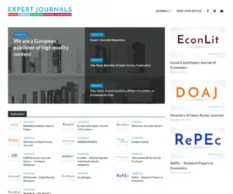Expertjournals.com(Expert Journals) Screenshot