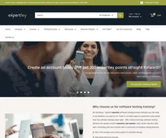 Expertley.com(Online Software Testing Certification Courses for Testers) Screenshot