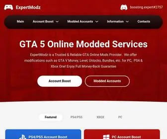 Expertmodz.com(Buy GTA 5 Modded Accounts) Screenshot