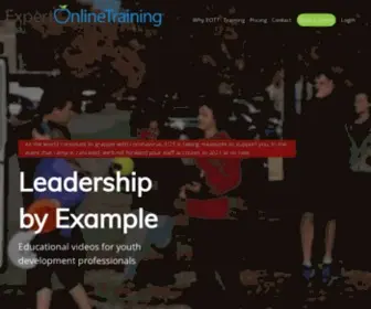 Expertonlinetraining.com(Summer Camp Staff Training from Expert Online Training) Screenshot