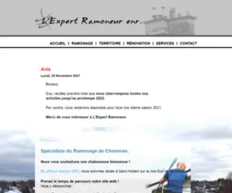 Expertramoneur.com(L'Expert Ramoneur) Screenshot