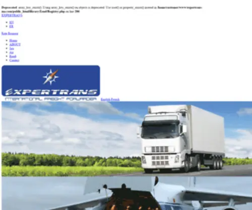 Expertrans-MA.com(International Freight Forwarder) Screenshot